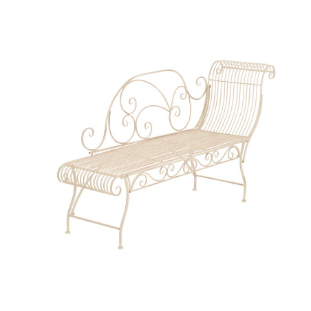 Banc de jardin Karma, crème antique