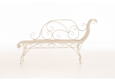 Banc de jardin Karma, crème antique