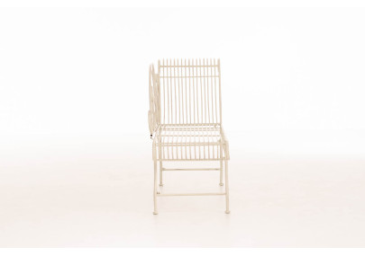 Banc de jardin Karma, crème antique