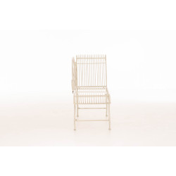 Banc de jardin Karma, crème antique