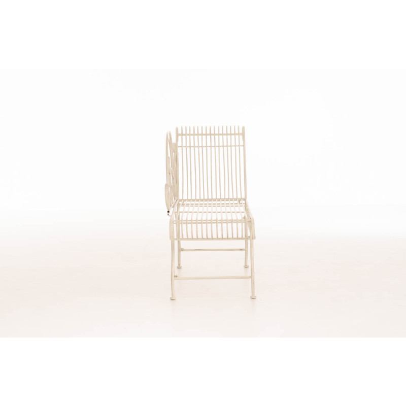 Banc de jardin Karma, crème antique