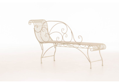 Banc de jardin Karma, crème antique