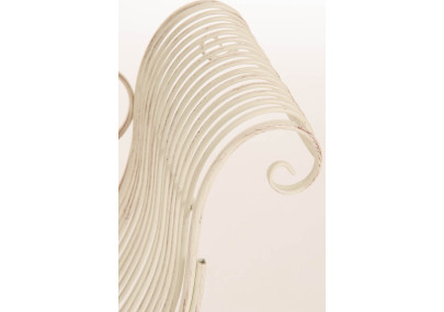 Banc de jardin Karma, crème antique