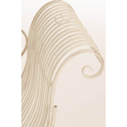 Banc de jardin Karma, crème antique