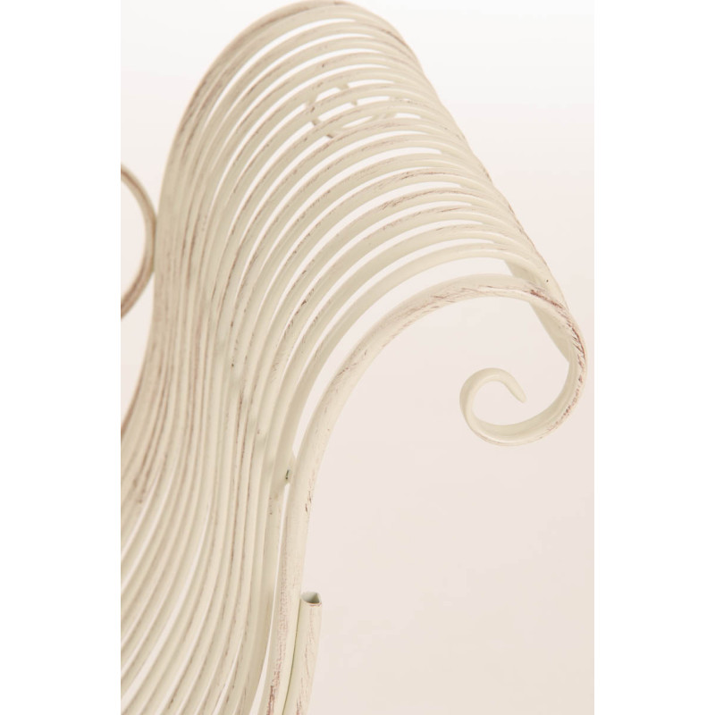 Banc de jardin Karma, crème antique