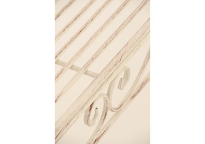 Banc de jardin Karma, crème antique