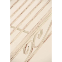 Banc de jardin Karma, crème antique