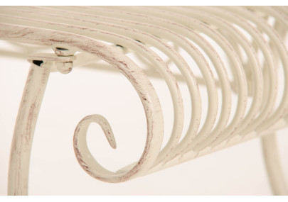 Banc de jardin Karma, crème antique