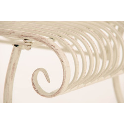 Banc de jardin Karma, crème antique