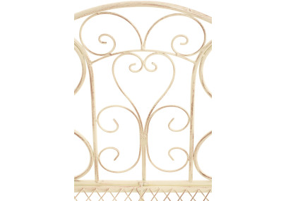 Banc de jardin Tara, crème antique