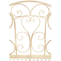 Banc de jardin Tara, crème antique