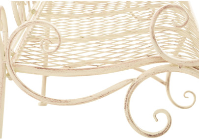 Banc de jardin Tara, crème antique