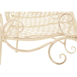 Banc de jardin Tara, crème antique