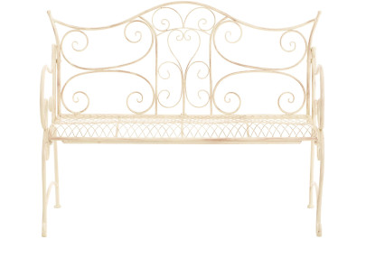 Banc de jardin Tara, crème antique