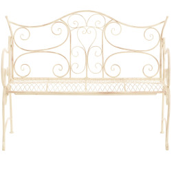 Banc de jardin Tara, crème antique