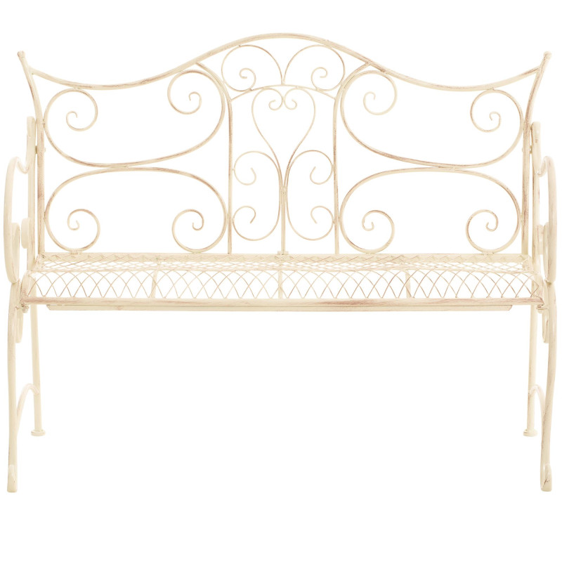 Banc de jardin Tara, crème antique
