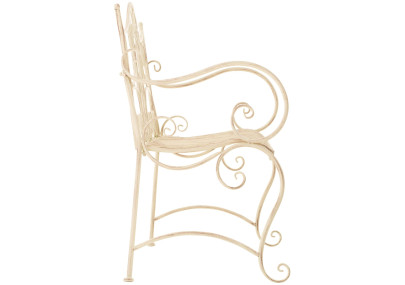 Banc de jardin Tara, crème antique