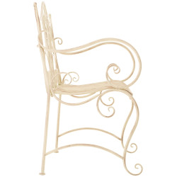 Banc de jardin Tara, crème antique