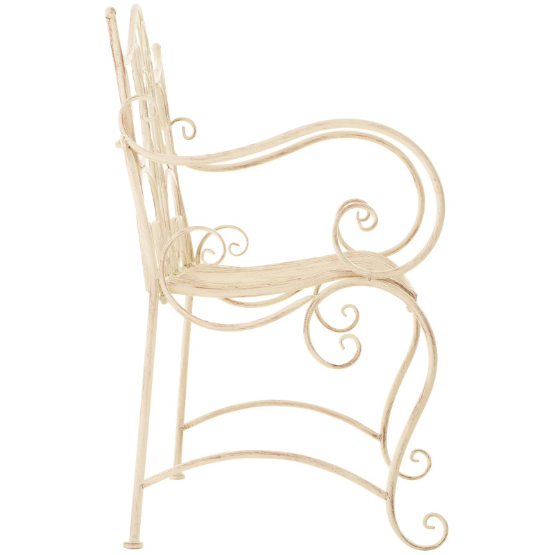 Banc de jardin Tara, crème antique