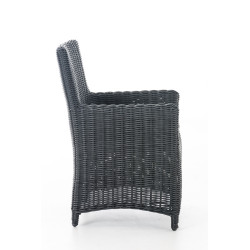 Chaise Fontana / Saint Marlo crème blanc 5 mm noir