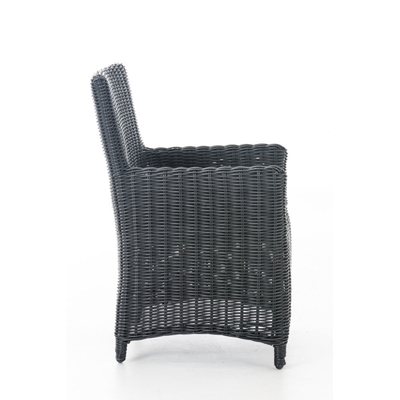 Chaise Fontana / Saint Marlo crème blanc 5 mm noir