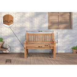 Teakbank Jackson V2 120 cm