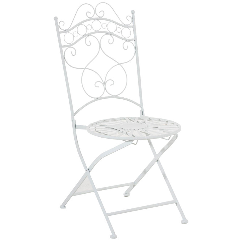 Set da Giardino Indra Tavolo + 2 Sedie bianco