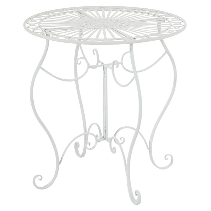 Set da Giardino Indra Tavolo + 2 Sedie bianco