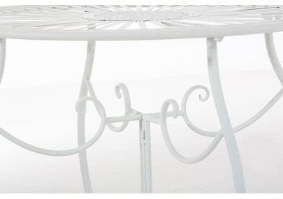 Set da Giardino Indra Tavolo + 2 Sedie bianco