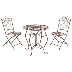 Ensemble de si?ges Indra, marron antique