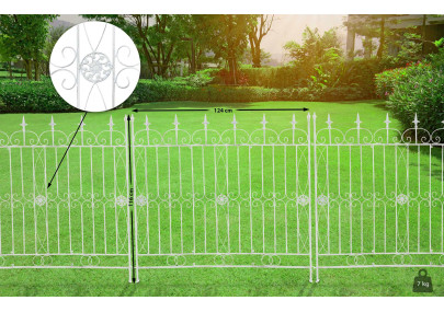 Reja De Jardín Mangold En Metal Blanco antiguo