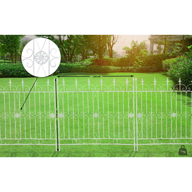 Cl?ture de jardin Mangold blanc antique