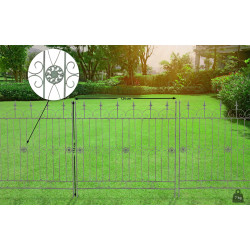 Recinzione da Giardino in Ferro Mangold verde antico