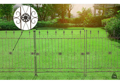 Cl?ture de jardin Mangold en bronze