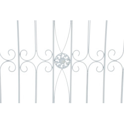 Clôture de jardin Manchard blanche