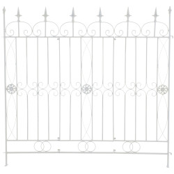 Recinzione da Giardino in Ferro Mangold bianco