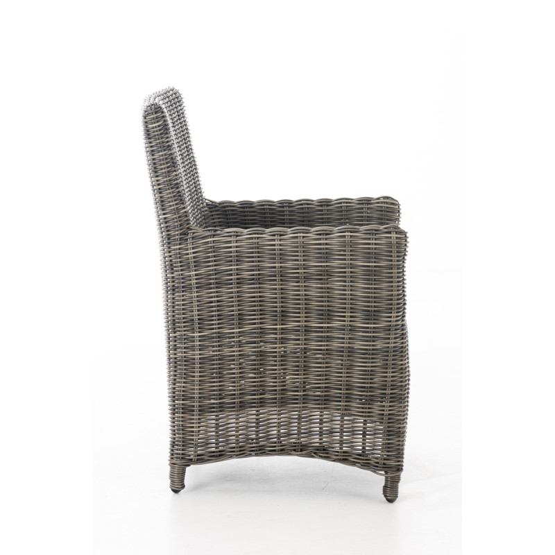 Chaise Fontana / Saint Marlo anthracite 5 mm gris chiné