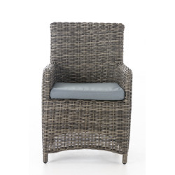 Chaise Fontana / Saint Marlo gris fer 5 mm gris chiné