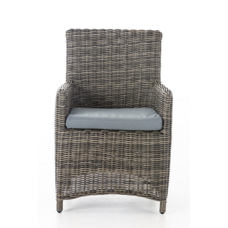 Chaise Fontana / Saint Marlo gris fer 5 mm gris chiné