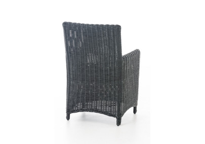 Chaise Fontana / Saint Marlo gris fer 5 mm noir