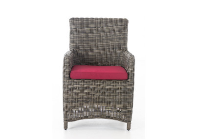 Chaise Fontana / Saint Marlo Rouge Rubis 5 mm gris chiné