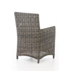 Chaise Fontana / Saint Marlo Rouge Rubis 5 mm gris chiné