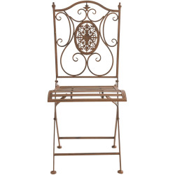 Chaise Sibell, marron antique