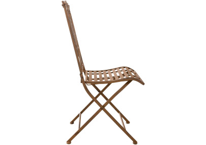 Chaise Sibell, marron antique