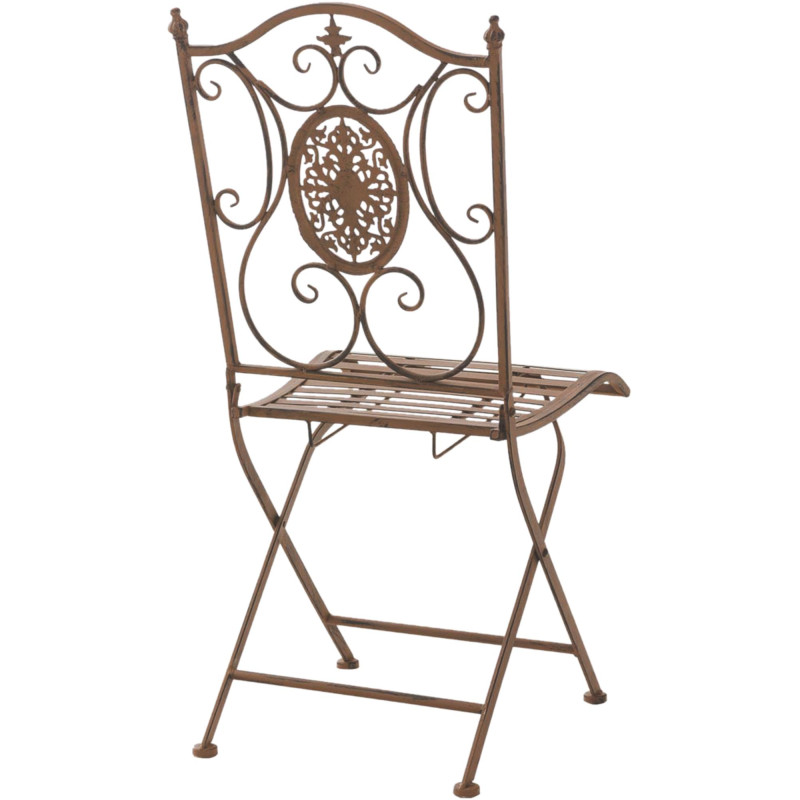 Silla De Jardín Plegable Sibell Marrón antiguo