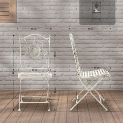 Chaise Sibell blanche antique