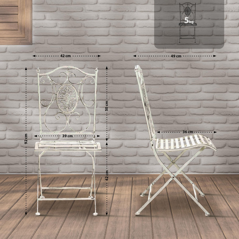 Chaise Sibell blanche antique