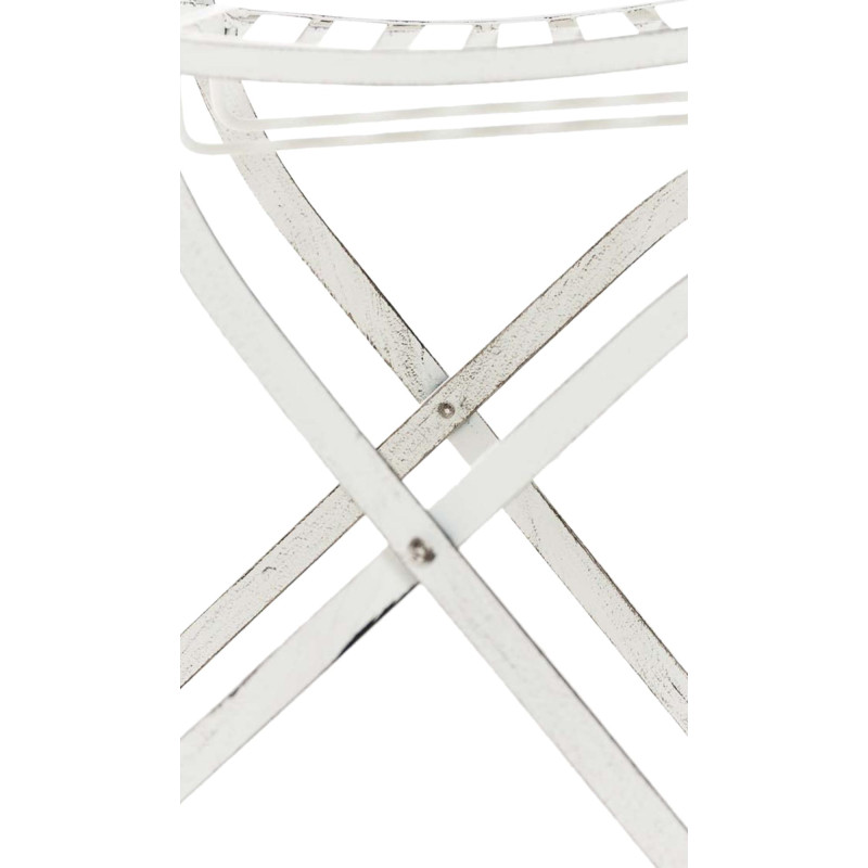 Silla De Jardín Plegable Sibell Blanco antiguo