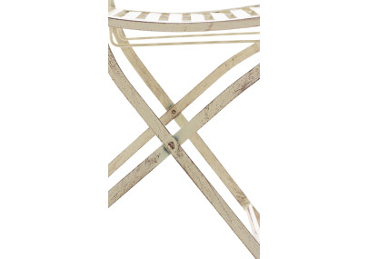 Silla De Jardín Plegable Sibell Crema antiguo