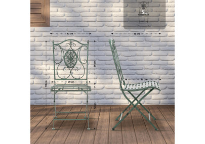 Chaise Sibell, vert antique